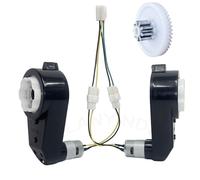 2 Pcs 12V 550 12000RPM Gearbox with 12-Volt Motor for Ride On Car Power Wheels Motor High Speed RS550 Drive Engine Electric Motorcycles Replacement Parts