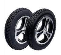 2 pcs 13 inch Rear Replacement Wheels, Inflatable Electric Wheelchair Casters, 12 1/2 x 2 1/4 Tire Accessories for Walkers Rollator Scooters