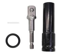 2 Pcs 13mm Deep Impact Socket Set, Premium Steel Sockets for Pneumatic and Electric Tools, Includes Hex Shank Adapter for Versatile Use with Drills and Screwdrivers