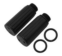 2 Pcs 15.5mm Oil Cap Breather Vent for Air Compressor Pump, M15x1.5 Thread Plastic Anti-Aging Filter Hat, Black Accessories