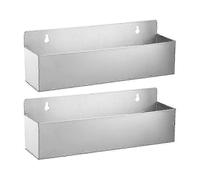 2 PCS 15 Inch Single Speed Rail Stainless Steel Liquor Bottle Holder Wall Mounted Sprays Bottle Rack