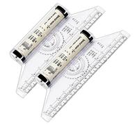 2 Pcs 15cm Rolling Ruler Measuring Parallel Rulers Balancing Scale Drawing Rolling Ruler Multipurpose Drawing Parallel Rolling Rulers for Artists Architects Engineers