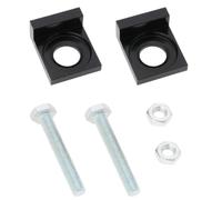 2 pcs 15mm Hole Diameter Motorbike Chain Adjuster Block Tensioner, Square Chain Tensioner Block Kit, for Dirt Motor Bike Motorcycle 50cc 70cc 90cc 110cc 125cc (Black)