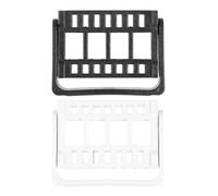 2 Pcs 16-hole Nail Drill Bit Holder White Ps Display Rack