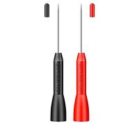 2 Pcs 1mm Probe Pins Non-Destructive Insulation Wire Piercing Needle Stainless Steel Back Super Tip Probes for Multimeter