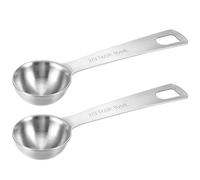 2 PCS 2/3 Tbsp (1 2/3 TSP | 10 ml | 10 cc) Measuring Spoons, Tablespoon Measuring Spoon, Stainless Steel Measuring Spoon for Kitchen Cooking Spoons(Silver)