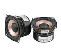 2 Pcs 2.5 Inch Full Range Loudspeaker, 4/8 Ohm 8-15W HIFI Speaker for Home Theater and Desktop Music Systems(4 Ohm Speaker)