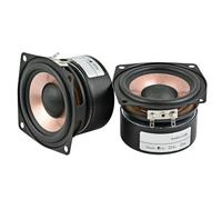 2 Pcs 2.5 Inch HIFI Full Range Speakers, 4/8 Ohm 8-15W Loudspeakers for Desktop, Home Theater & DIY Audio Projects(8 Ohm Speaker)