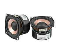 2 Pcs 2.5 Inch HIFI Full Range Speakers, 4/8 Ohm 8-15W Loudspeakers for Desktop, Home Theater & DIY Audio Projects(4 Ohm Speaker)