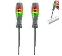 2 Pcs 2 in 1 High Torque Strong Magnetic Screwdriver Electricity Detector, Electric Test Screwdriver, Torque Screwdriver, Voltage Tester Pen, Portable Voltage Tester Set (2*【Crosshead】)