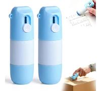 2 PCS 2 in 1 Privacy Wipe Box Cutter, Thermal Paper Eraser, Thermal Paper Correction Fluid and Data Eraser Pen, Thermal Paper Eraser Pen and Cutter, Privacy Protection for Package Labels Bills