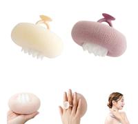2 PCS 2-in-1 Sunflower Bath Ball Super Soft Sunflower Suction Cup Bath Ball Exfoliating Bath Sponge Cleaning Brush with Suction Cup Shower Sponges Bath Sponges Back Scrubber Shower Puffs for Men Women
