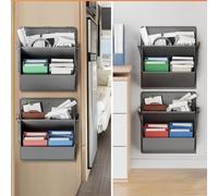 2 PCS 2 RV Shoe Racks RV Shoe Storage Camper Shoe Organizer Shoe Rack For RV For Bumpy Roads Deep Pocket Storage RV Shoe Rack Easy Installation (Black)