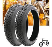 2-PCS 20/24/26 x 3.0/4.0-inch - Bike Fat Tire for MTB and Ebikes or Three-wheeled Bicycle, Durable All-Terrain Directional Tread, Superior Density for Street & Trail Adventures | 30 PSI(20X4.0)