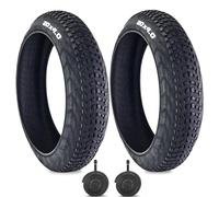 2 Pcs 20 X 4.0 Inch Replacement Fat Bike Tyres with Inner Tube 20 Inch Fat Bike Tire for Mountain Bike,E-Bike or Electric Beach Trikes
