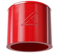 2 Pcs 20mm (0.79") Red Silicone Hose Intake Vacuum Rubber Round End Cover Plug Blanking Cap