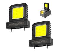 2 Pcs 21V Battery LED Working Lamp, High Brightness Floodlight, Power LED Work Lights for Repairing, Outdoor Camping, Emergency