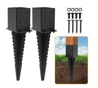 2 Pcs 22" Fence Stake Post Bases
