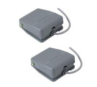 2 Pcs 220V Reset Foot Switches TFS-201 Pedal Foot Control With 16cm Line