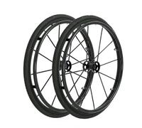 2 Pcs 24-inch Sports Wheelchairs Replacement Wheels, Inflatable Polyurethane Rear Wheel, Tire Accessory for Wheelchairs Walkers Rollators(Black)