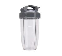 2 Pcs 24OZ Cups Flip Top to Go Lid Compatible for with Nutribullet Blender Mixer Juicer 600W, 900W, NB-101B, 900 Pro Series
