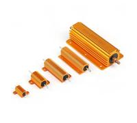 2 PCS 25W 50W 100W Aluminum Power Metal Case Wirewound Resistor RX24 0.01R 0.02R 0.03R 0.05R Ohm Resistor(50W 0.02R)