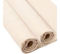 2 Pcs 26.4 x 19.6 Inch Needlework Fabric, Linen Punch Needle Cloth Fabric Monks Cloth for Punch Needle and Rug-Punch