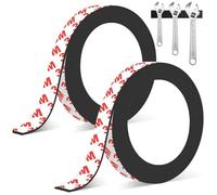 2 Pcs 2M Magnetic Tape Magnetic Strips Magnet Strips,Magnetic Strips Self Adhesive with Self Adhesive Backing,for Whiteboards, Window Screen,Fridge