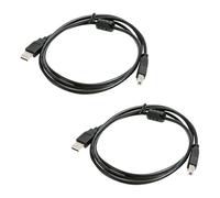 2 Pcs 2M USB B MIDI Cable for Instruments, 2.0 USB A to B MIDI Adapter Cable, Compatible with MIDI Keyboards Controllers Audio Interfaces USB Microphones Digital Pianos and More, Plug and Play