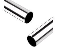 2 Pcs 3/4" OD 304 Stainless Steel Tube, 12" Long, Thickened 304 Stainless Steel Seamless Tubing Round Metal Pipe, Industrial Metal Straight Tube(Industrial cold-rolled steel pipe)