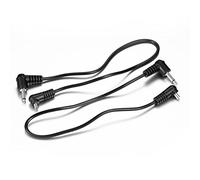 (2 PCS) 3.5mm to Male Flash PC Sync Cable,12-Inch/30CM 3.5mm Plug to Male Flash Sync Cord for Camera Photography Connector