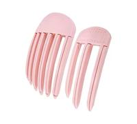 2 Pcs 3/6 Teeth High Skull Artifact No Trace Hair Clip, High Skull Top Artifact Hair Root Fluffy Clip, Fluffy Lazy No Trace Hair Clip, High Skull Top Fixed Forehead Hairpin for Girls Women