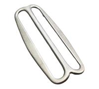 2 pcs 3 Bar 60mm Triglide Metal Slider Buckles Strap Belt Adjuster Shoulder Bags CURVE