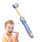 2 Pcs 3 Bristles Toothbrush - Three Sided Toothbrush with Soft, Astronaut Design Manual Kids Toothbrush | 3 Sides Soft Wrap Toothbrushes for Boys
