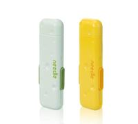 2 PCS 3-in-1 Needle Threader & Seam Ripper Tool,Retractable Threader Plug-in Needle Threader with Storage Function and Thimble Hoop,Portable Unpicker Sewing Tool for Hand Sewing,Knitting,Cross Stitch