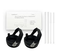 2 Pcs 30 oz Tumbler Flip Straw Lid Replacement for Stanley IceFlow With Handle, BPA Free, Easy to Carry, Perfect Fit, Reusable Leak Proof Lid for Travel Work Picnic Car