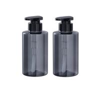 2 Pcs 300ml 10oz Plastic Soap Dispenser Bottle Jar Refillable Liquid Hand Soap Dispenser Lotion Dispenser Liquid Container Pump Bottle for Home Bathroom Kitchen Bedroom(Grey)