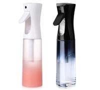 2 Pcs 300ML Hair Water Mist Spray Bottle, Continuous Mist Empty Hair Spray Bottles, Multifunctional Fine Mister Water Sprayer Bottles for Salon Hairdresser Hairdressing Cleaning Garden Plants