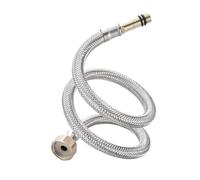 2 Pcs 304 Stainless Steel Braided Faucet Supply Hoses - Flexible Connector for Bathroom Washbasin, 50cm/60cm/80cm Lengths(Length 50cm)