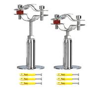 2 Pcs 304 Stainless Steel Pipe Clamp Hanger, Adjustable 150-200mm Pipe Support Bracket with Screws, for 38-40mm（1.49"-1.57"） Diameter Tube, Wall & Ceiling Mount Pipe Fastener