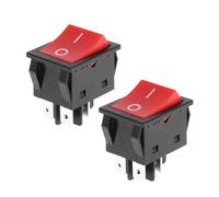 2 Pcs 30A 4-Pin Boat Type Rocker Switch Electric Welder Switches ON/OFF Power Switch Home Appliances Compatible Rocker Switch