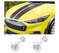2 PCS 30mm Hood Pins,Stainless Steel Bonnet Pins Quick Release & Securely Holding Down The Car Hood,Universal Car Accessories Hood Pins Kit for Car SUV Truck (Silver)