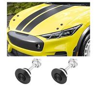 2 PCS 30mm Hood Pins,Stainless Steel Bonnet Pins Quick Release & Securely Holding Down The Car Hood,Universal Car Accessories Hood Pins Kit for Car SUV Truck (Black)