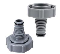 2 Pcs 32mm Pool Drain Valve Hose Connector | Compatible with Bestway P6H1419 Pool Hose Adapter Replacement, Leak-Proof Swimming Pool Drainage Parts, Grey