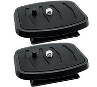 2 Pcs 35 mm Quick Release Plate Camera Mount Adapter, QR Release Camera Mounting Tripod Ball Head Parts Replacement for Quantaray Sunpak Slik Walmart QR-57 QB-4W