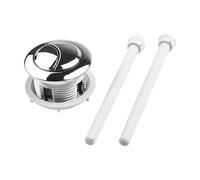 2 Pcs 38/48/58mm Dual Push Button Flush Toilet Water Tank Double Crescent Shape Rod Seat Valve Switch for Closestool Accessories(48mm)