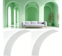 2 Pcs 3D 9"x 9"x 3.5" Rounded Doorway Arch Kit DIY Interior Doorway Precurved Drywall Full Half Circle Top Round Arch Kit for Interior Decoration