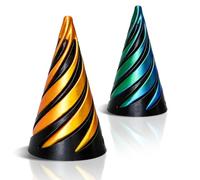 2 Pcs 3D Impossible Cone, 3D Printed Fidget Toy,Pass Through Pyramid Fidget Toy for Home Office Decoration and Gifts