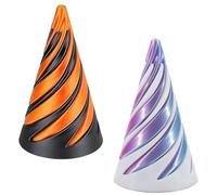 2 pcs 3D Printed Fidget Toy, Pyramid Fidget Toy, 3D Printed Pass Through Fidgets for Home Office Decoration and Gifts, Fun Toys Anxiety Stress Relief Toy For Home Office Desk Decor Souvenir Gift