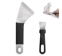 2 Pcs 3D Printer Scraper Tool, 3D Printer Removal Spatula Professional 3DPrinters Spatula with Comfortable Grip Curved Edge Metal Scrapers Tool for 3DPrinting Resin Removal Model Stripping